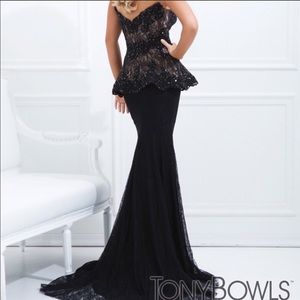 Tony bowls lace pageant dress